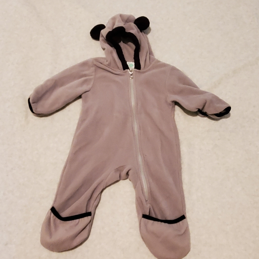 Infant Funzies bear fleece bunting